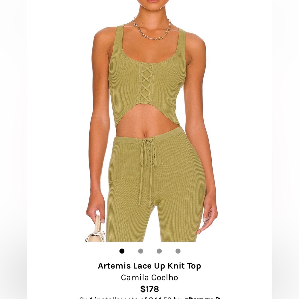 ARTEMIS LACE UP KNIT TOP from Camila Coelho size M